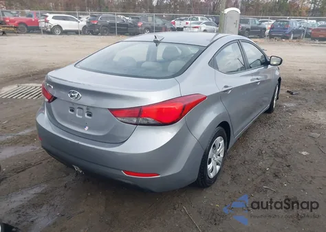 2016 Hyundai Elantra Se from USA, damaged, VIN 5NPDH4AE7GH757275